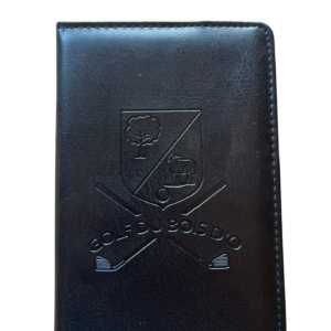 Carnet en cuir logoté